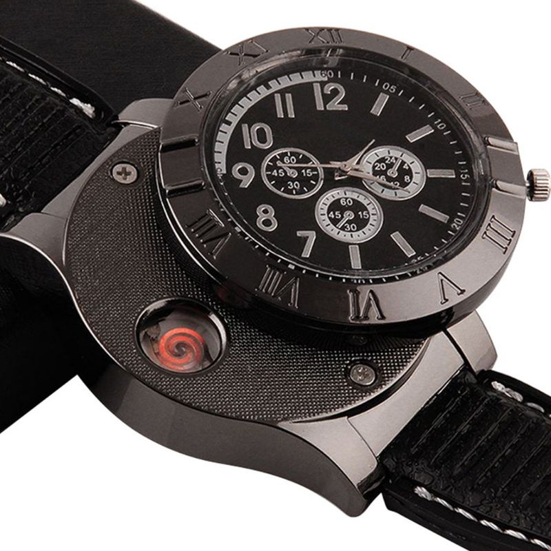 jam tangan pria premium langka unik korek api (LIGHTHERWATCH)