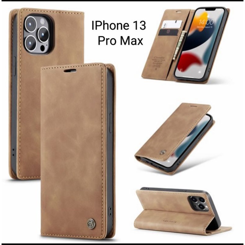 Case Iphone 13 Pro Max/ Iphone 13 Pro/Iphone 13 Flipcase Dompet Kulit Leather Original Premium Case