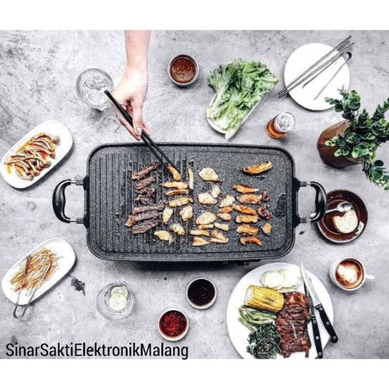 Multi Grill Pan Korean BBQ 2 Sisi Alat Pemanggang Yakiniku Panggangan