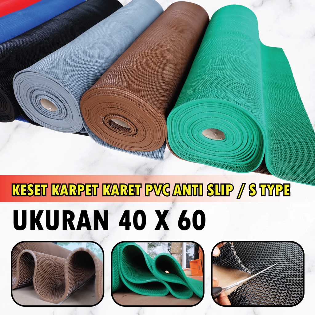 Jual Keset Karpet Karet Pvc Anti Slip Kamar Mandi Karpet Masjid X Cm Shopee Indonesia