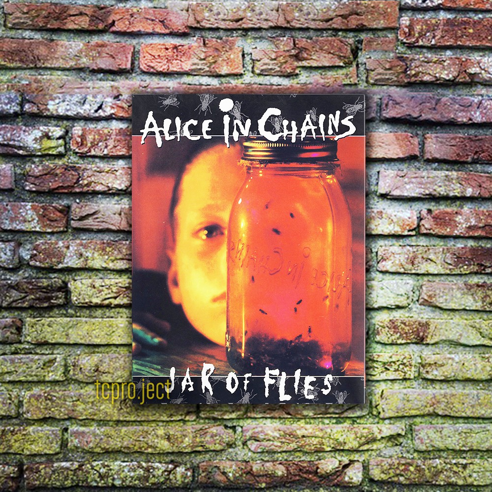ALICE IN CHAINS JAR OF FLIES POSTER - DEKORASI HIASAN DINDING POSTER KAYU