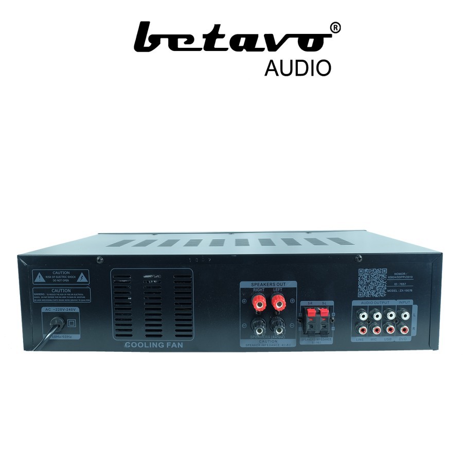 AMPLI BETAVO ZX 1007 B PROFESSIONAL AMPLIFIER BLUETOOTH