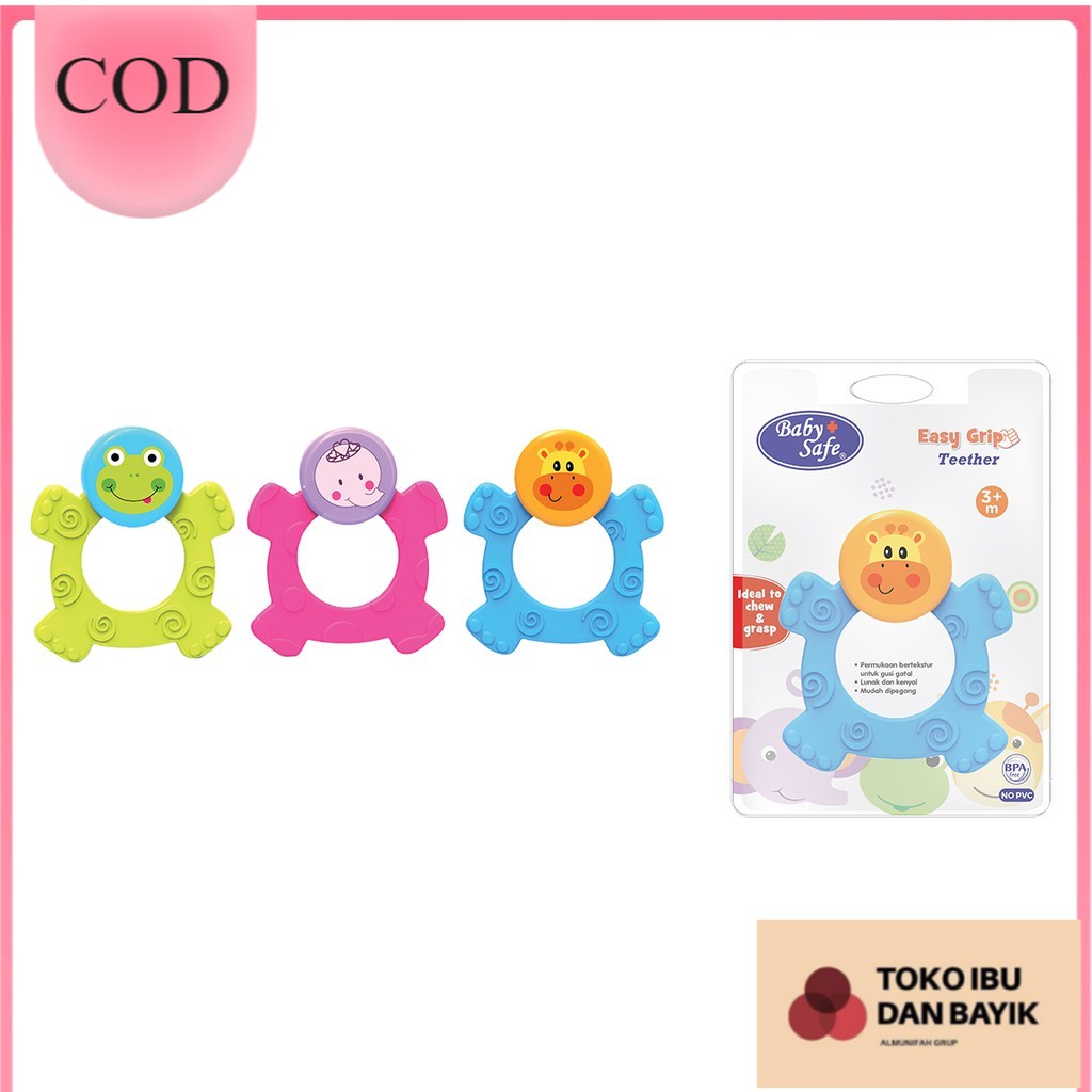 Baby Safe TT003 Easy Grip Rubber Teether