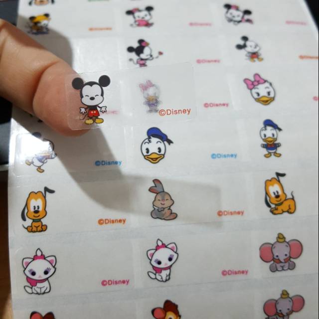 

label ORI Disney transparnt size M
