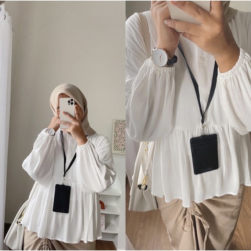 Jola Crinkle Blouse / Baju Atasan Wanita