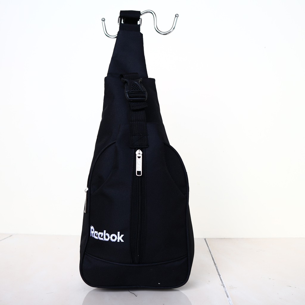 Tas Selempang Slempang Slingbag Rebook Hitam Bagus Keren Casual Elegan