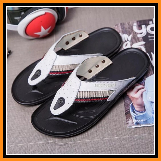 Cod | Terbaru Sandal Kulit  Pria Joeman S05 Sendal Murah Cowok Keren Kondangan Sandal Selop Nyaman D