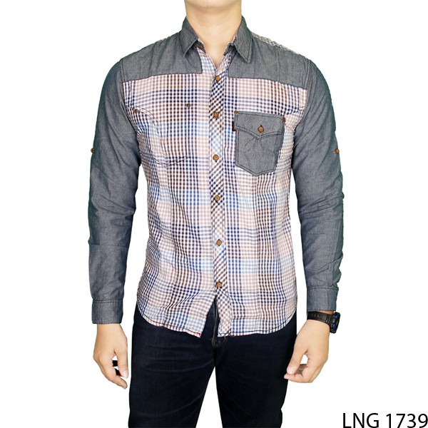 Kemeja Denim Keren - LNG 1739