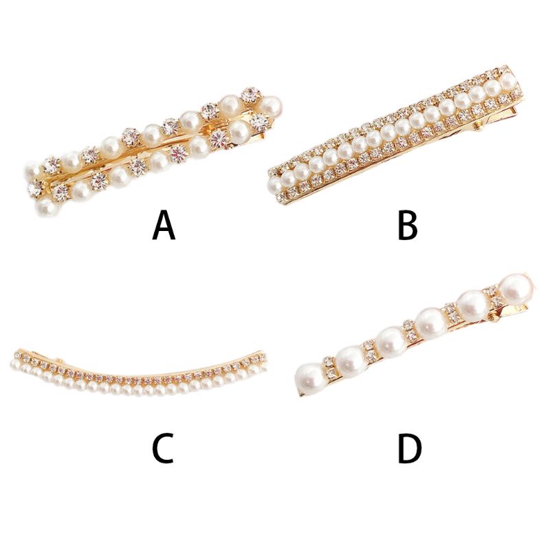 Siy Jepit Rambut Duckbill Bahan Metal Hias Mutiaraberlian Imitasi Gaya Vintagemewah Untuk Wanita