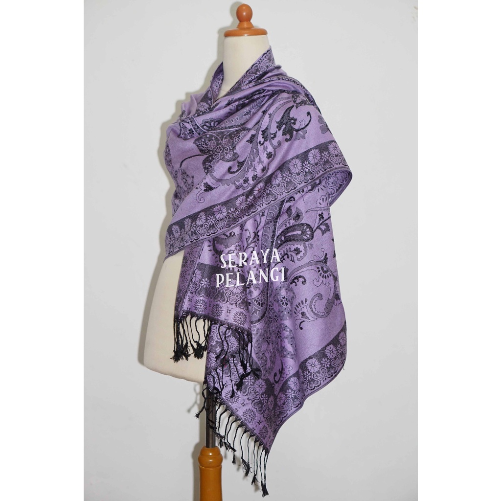 Pashmina Cashmere Keong 32 | Motif | Selendang | Scarf | Syal | Shawl | Pasmina | Souvenir | Hadiah Ulang Tahun | Birthday Gift | Aksesoris Fashion | Import Quality | Grosir Murah