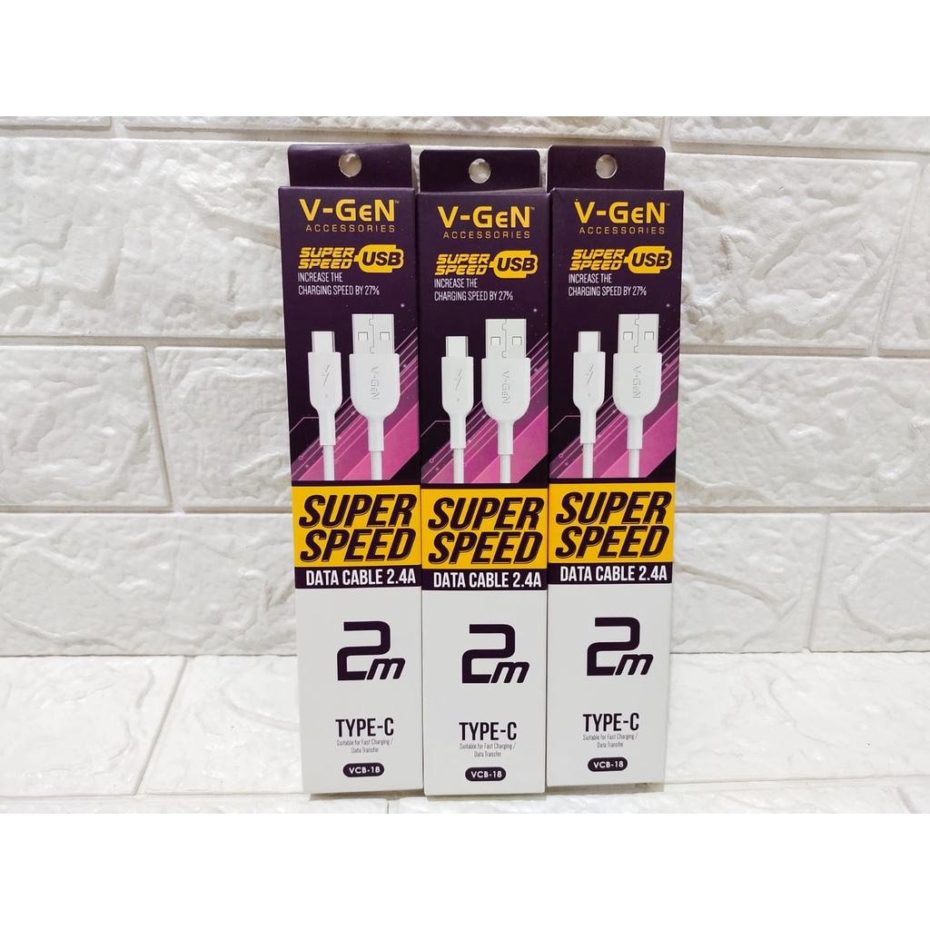 Jual Kabel Data Usb Type C V Gen Vcb Fast Charging Kabel Vgen Meter Shopee Indonesia