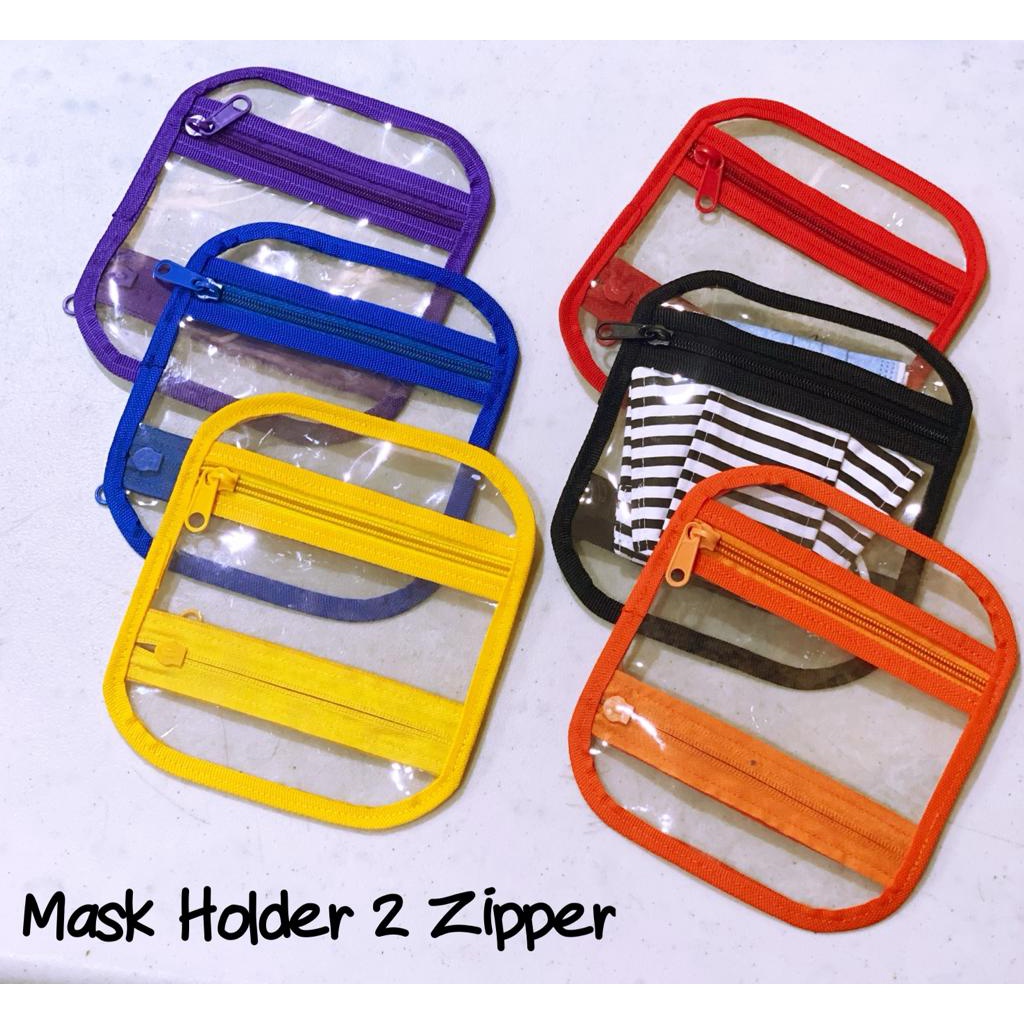 Fawn'G Handmade - Mask Holder 2 Zipper / Dompet Masker 2 sisi zipper