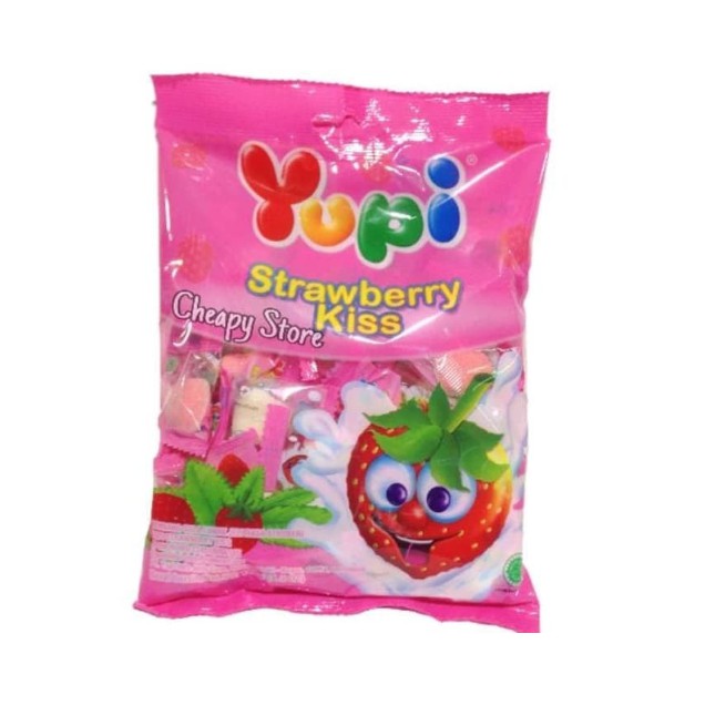 

Permen Yupi Strawberry Kiss Pack 120 gram