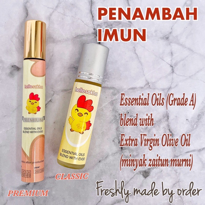 HELLOSAKHA PENAMBAH IMUN Essential Oil Evoo / herbal alami anak sakit cegah virus / daya tahan tubuh