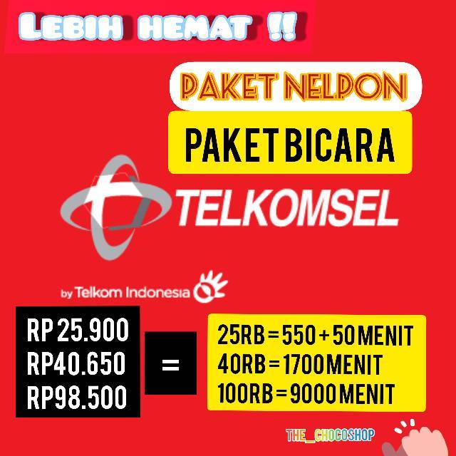 Paket Nelpon Telkomsel Paket Bicara 25k 40k 100k Shopee Indonesia