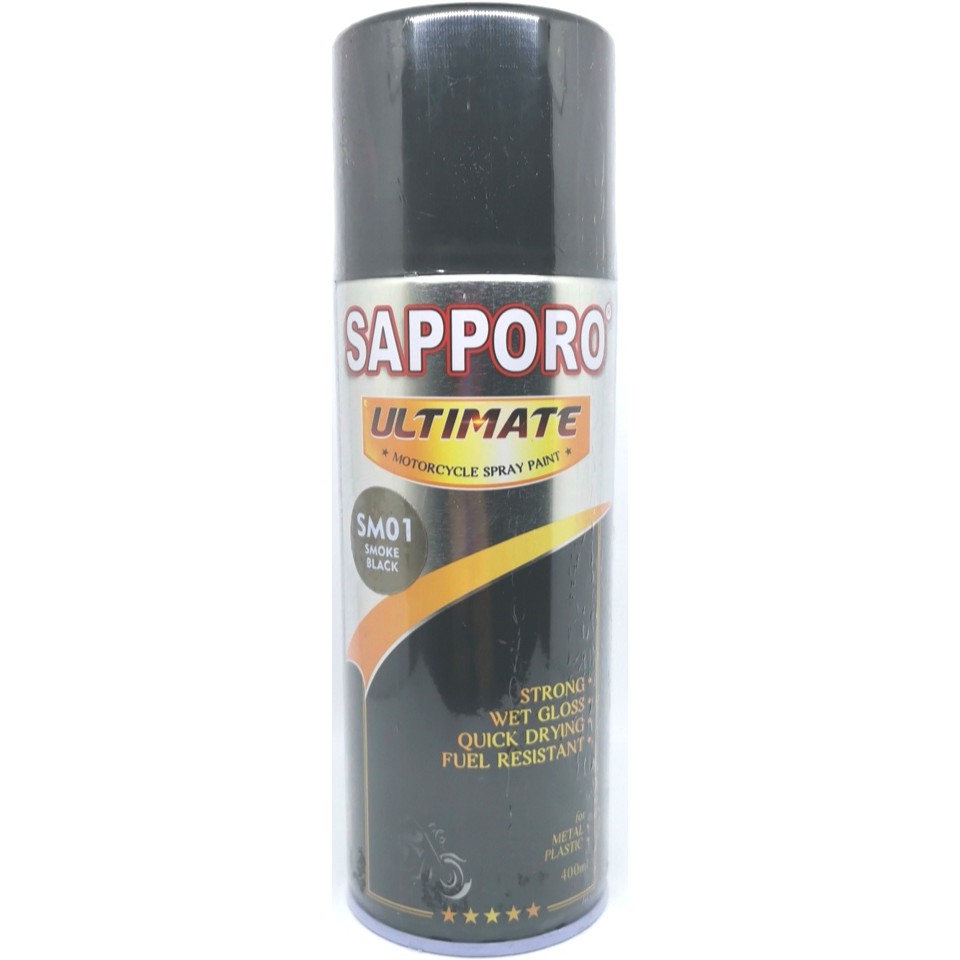 Pilok Sapporo Ultimate SMOKE BLACK / SMOKE HITAM TRANSPARAN SM01 400ML