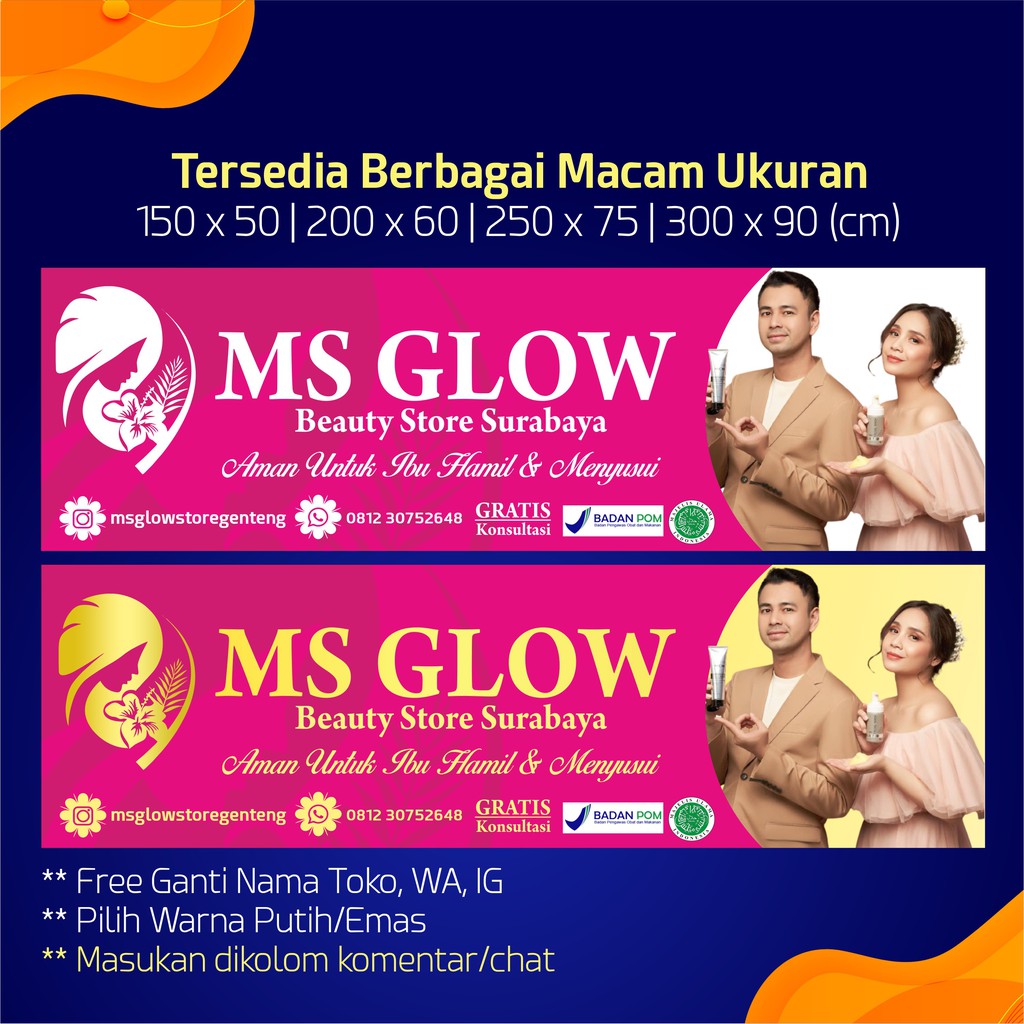 Banner Ms Glow Cdr Contoh Spanduk Makanan Dan Minuman 2727