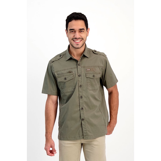 Kemeja Pria Regular Lengan Pendek Cardinal E1180P03F