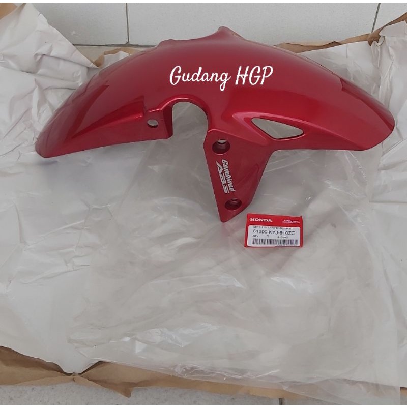 Fender Front Red Maroon Spakbor Slebor Depan CBR 250R ABS CBR 250R Non ABS CBU 61000-KYJ-910ZC Ori H