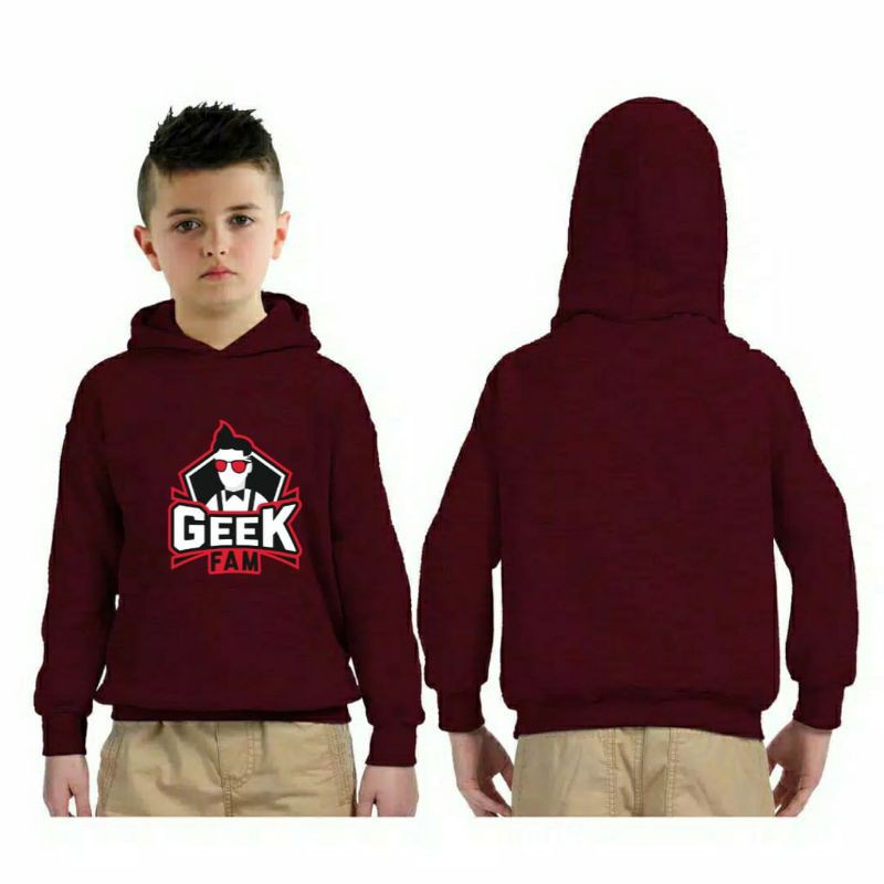 Jaket Hoodie Zipper Anak GEEK FAM Mobile Legend