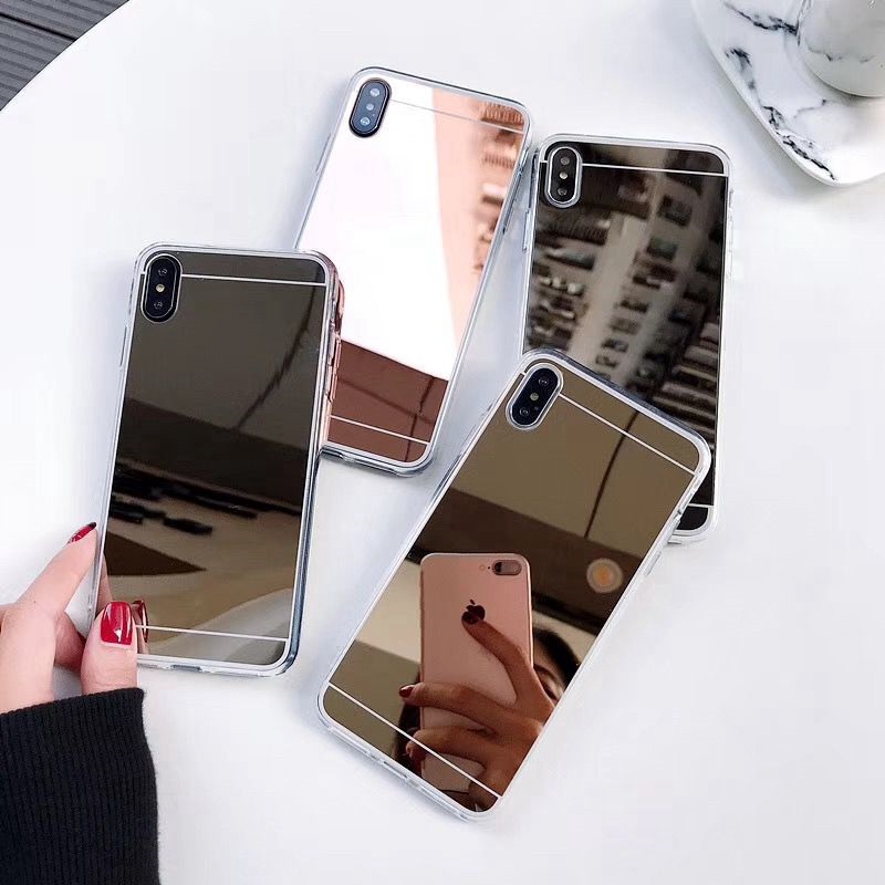 Mirror Case HP OPPO A5 A9 2020 A1K Realme C2 A7 A5S A12 A11K Reno Realme X K3 5 5S 5i C3 F11 Pro A71 A31 A3S Realme C1 Star‘s Same Casing VIVO Y20 Y20i Y20S Y12S Y50 Y30 Y30i Y11 Y12i Y12 Y15 Y17