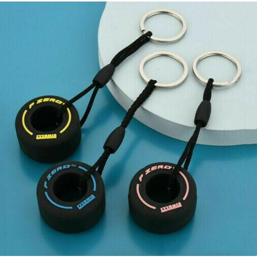 Gantungan Kunci Roda Ban Mobil Racing Car Keychain Tire JDM Sporty Rim