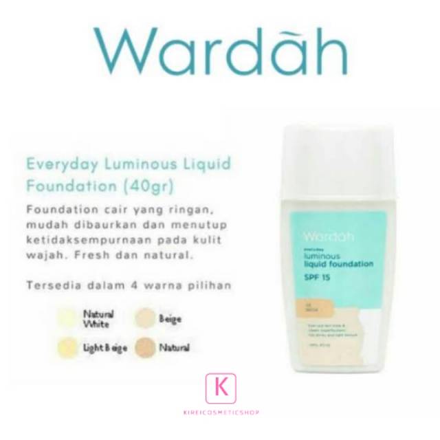 Wardah Luminous Liquid Foundation