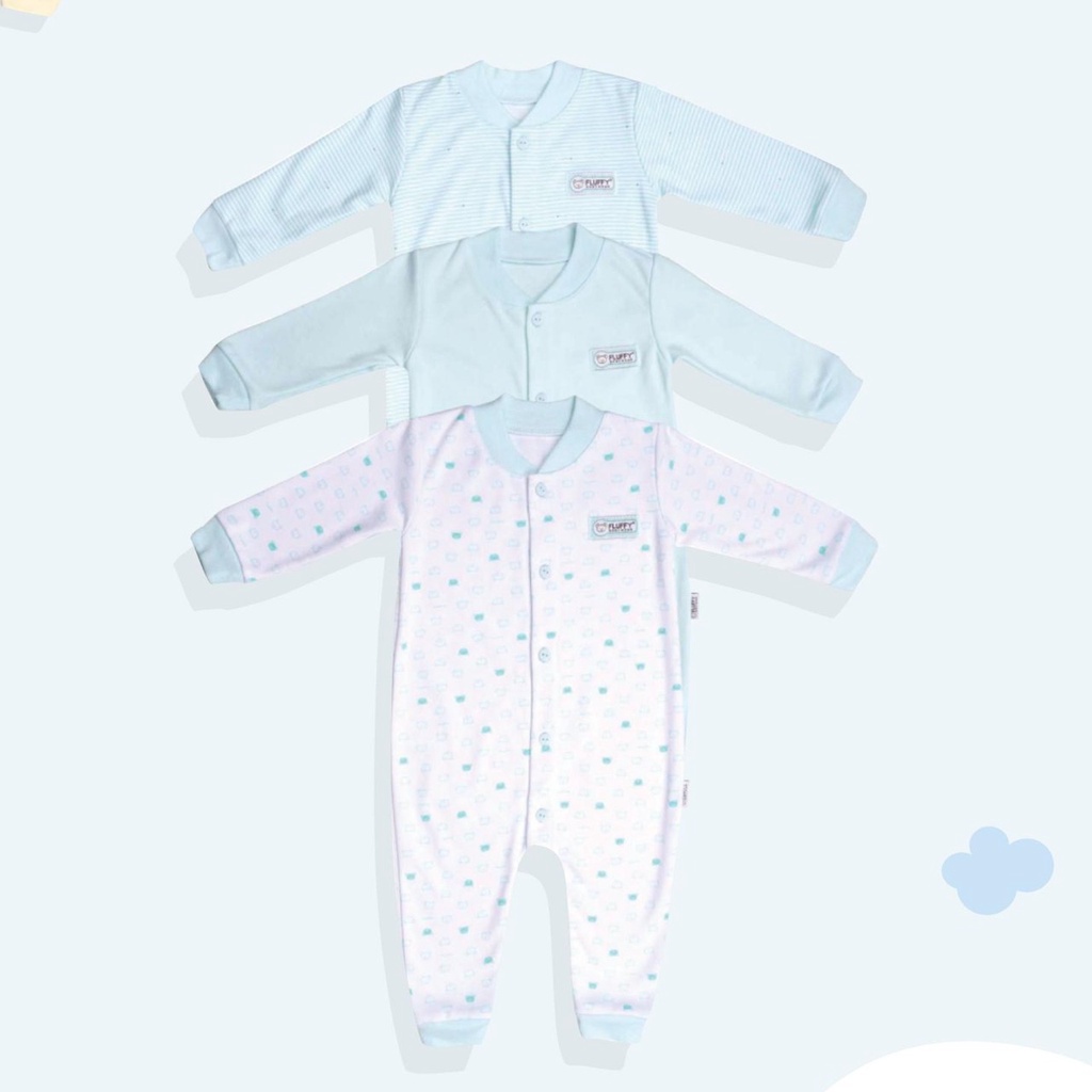 1 PCS FLUFFY Sleepsuit Jumper Panjang kodok bayi part 2