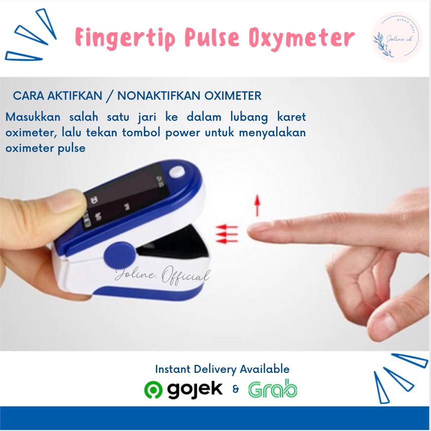 Fingertip Pulse Oxymeter / Fingertip Pulse Oximeter Bersertifikat / Alat Pengukur Oksigen Dalam Darah  &amp; Detak Jantung