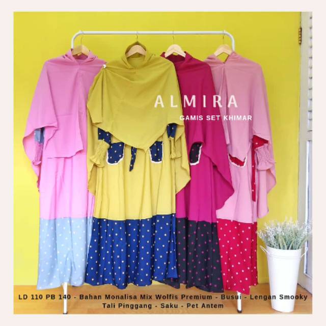 *ALMIRA*
(Gamis set hijab)
