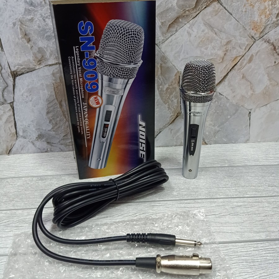 MICROPHONE KABEL/MICROPHONE DYNAMIC NOISE SN-909 MICROPHONE KARAOKE BERKUALITAS