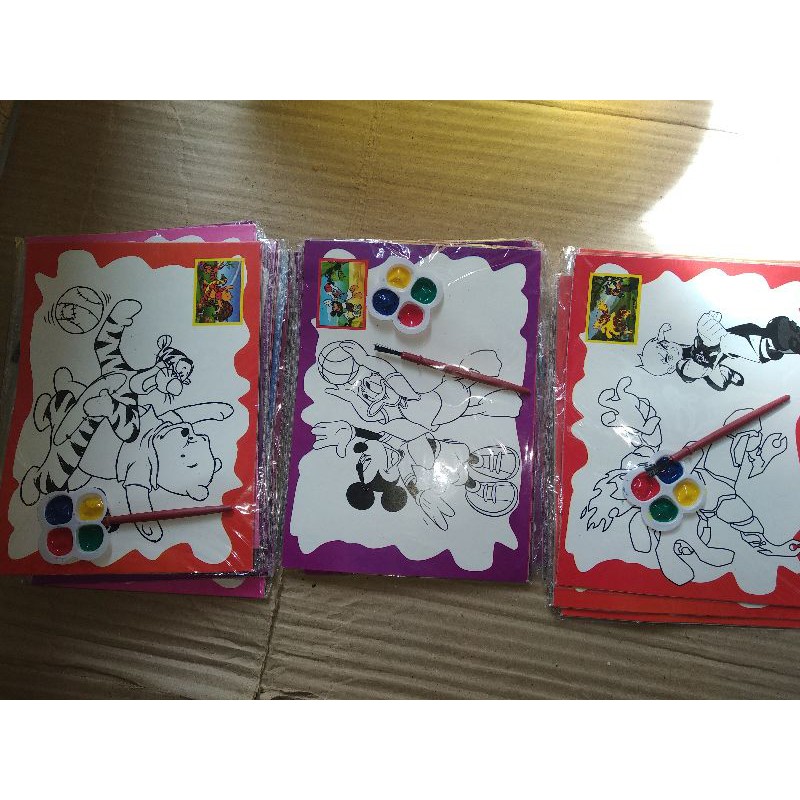 mewarnai gambar cat jumbo 10 pcs