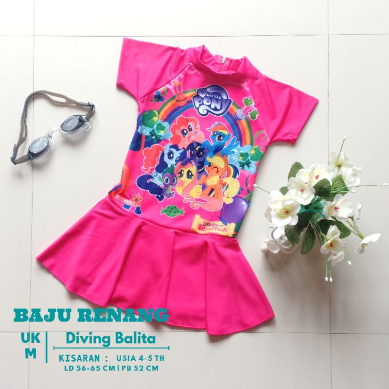 Baju Renang Anak Perempuan Premium / Pakaian Renang Diving Rok |  Baju Renang Anak Cewek Rok | Pakai