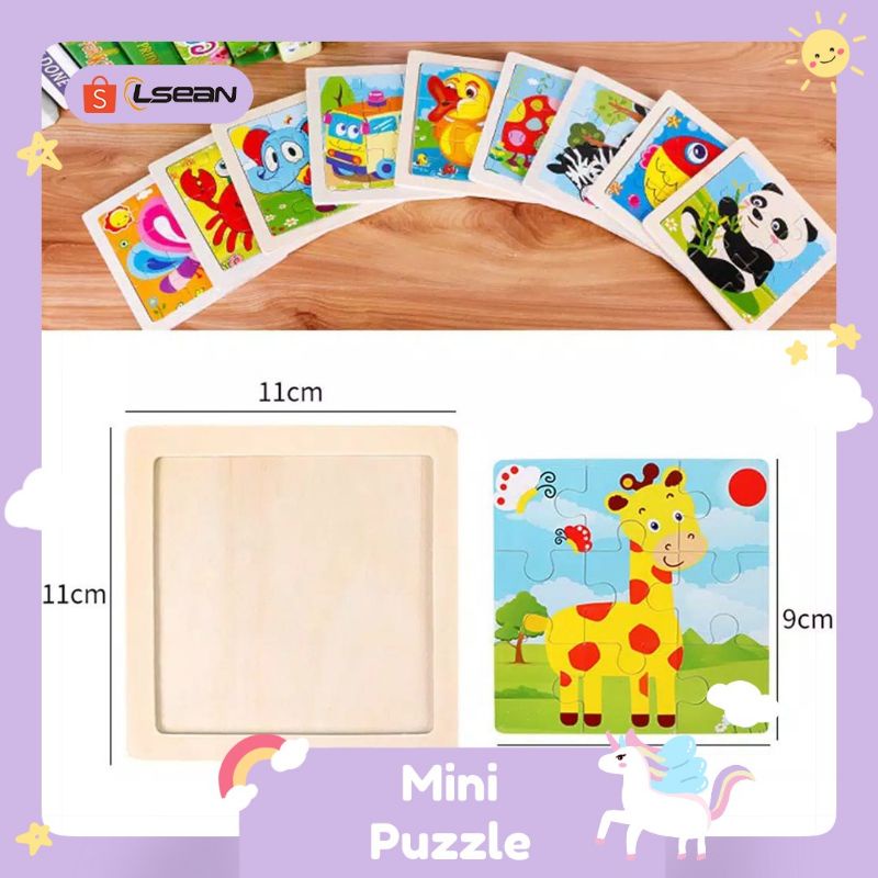 Mainan Edukasi PUZZLE KAYU / JIGZAW PUZZLE 9 KEPING