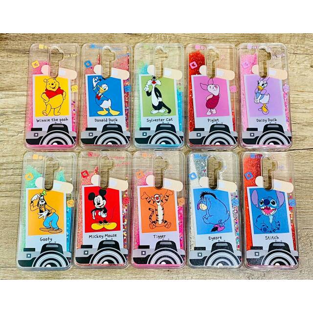SILIKON CASE WATER GLITER POLAROID CARTOON SAMSUNG OPPO REALME VIVO