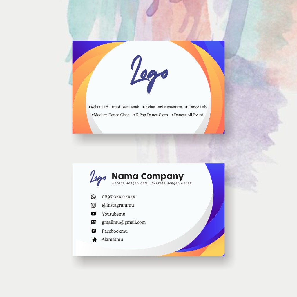 

KARTU NAMA, KARTU PERUSAHAAN, NAME TAG (SATU SISI, BOLAK BALIK/2 SISI) TINGGAL CETAK. TANPA DESAIN