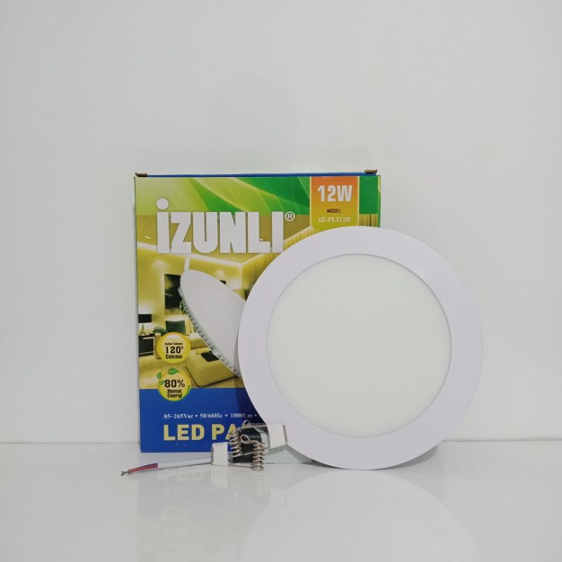 Lampu Led Panel Downlight 12w Bulat Super Terang Hemat