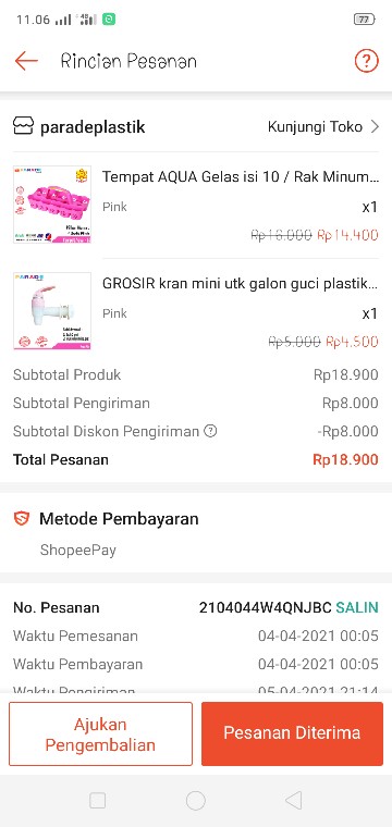 Tempat Aqua Gelas Isi 10 / Rak Minuman Gelas / Keranjang Aqua Gelas - Susan