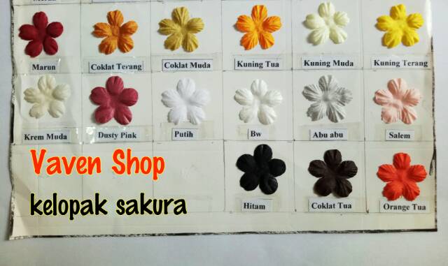 Aplikasi Kelopak Sakura Besar 5 cm