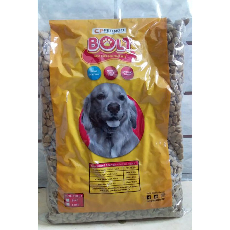 Bolt Dog Food 1kg | Makanan Anjing Bolt Dog 1kg