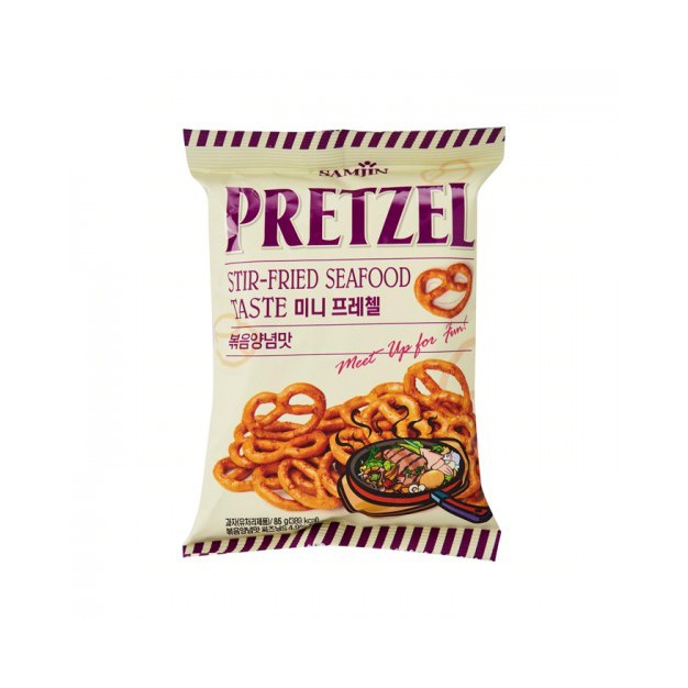 

Samjin Pretzel Stir Fried Seafood Flavour/Snack Korea Rasa Seafood 85g