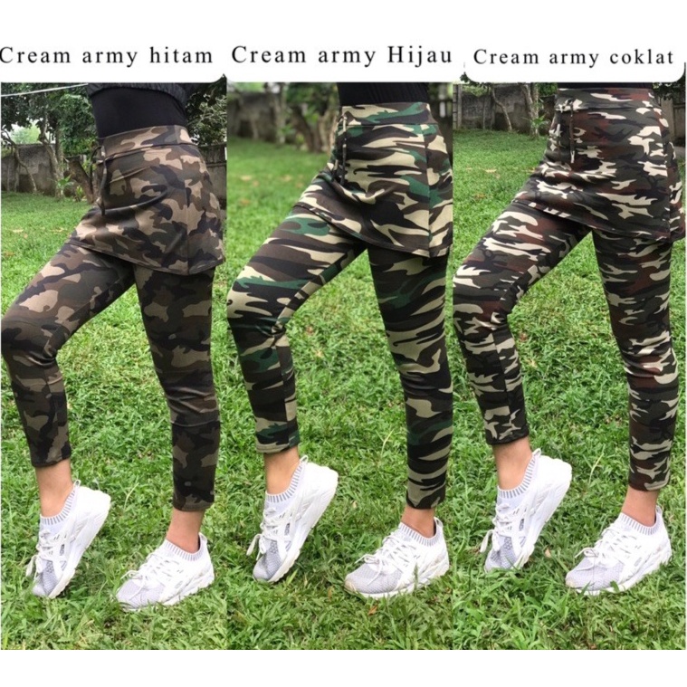 Celana senam rok army import/celana olahraga/celana rok import//legging senam/legging olahraga
