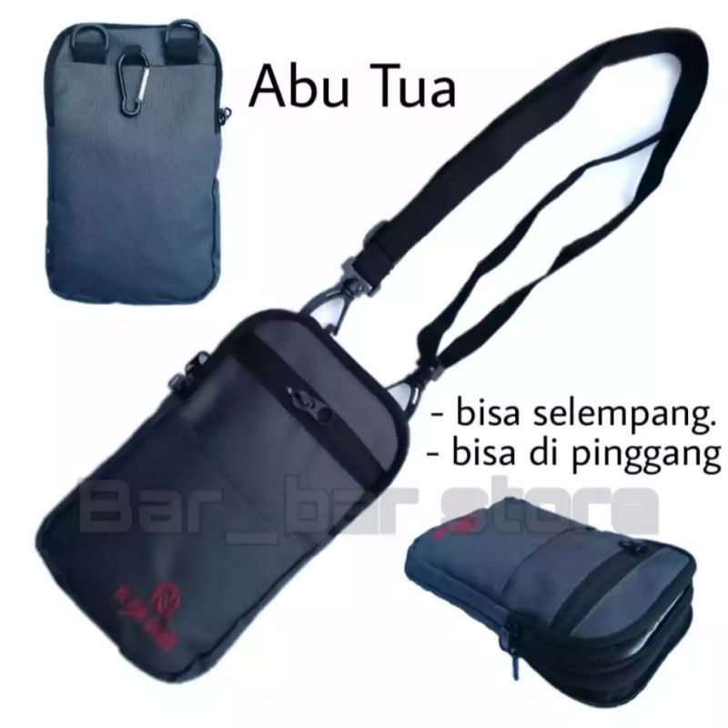 tas selempang pria - tas multifungsi bisa di selempang bisa di pinggang - tas pinggang pria - tas hp