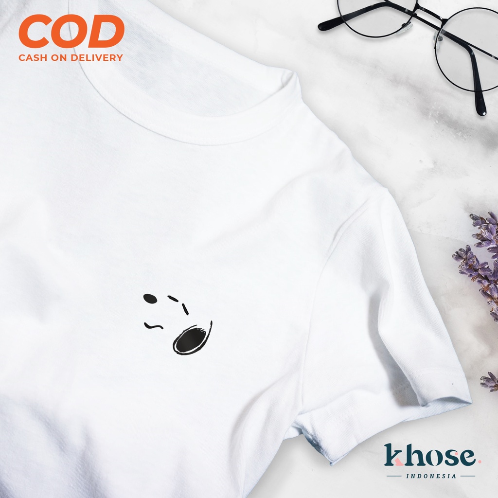 KHOSE KAOS UNISEX KARAKTER SNOOPY KODE K-37 / KAOS PRIA WANITA / KAOS COUPLE / T-SHIRT TUMBRL