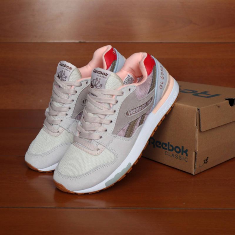 Sepatu Sneakers Wanita Reebok Gl6000 Brown Mints Pink | Grey Purple  Original Bnib