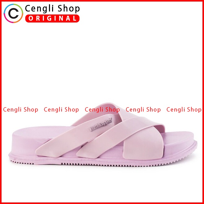 SANDAL SLIDE WANITA HUSH PUPPIES ORIGINAL CASUAL BRANDED PINK HW27