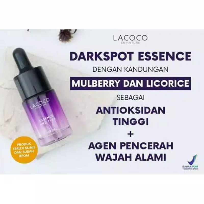 Lacoco darkspot serum flek hitam-Lacoco darkspot essence-Serum flek wajah-Serum flek hitam membandel