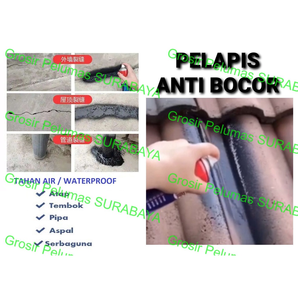 Cairan Semprot Anti Atap bocor Deck Pipa retak Undercoat Waterproof Spray penambal kebocoran