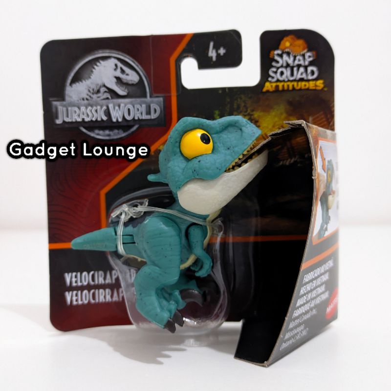 Mattel Jurassic World Dino Snap Squad Attitudes Wave 10 Dinosaurus Figure : Velociraptor