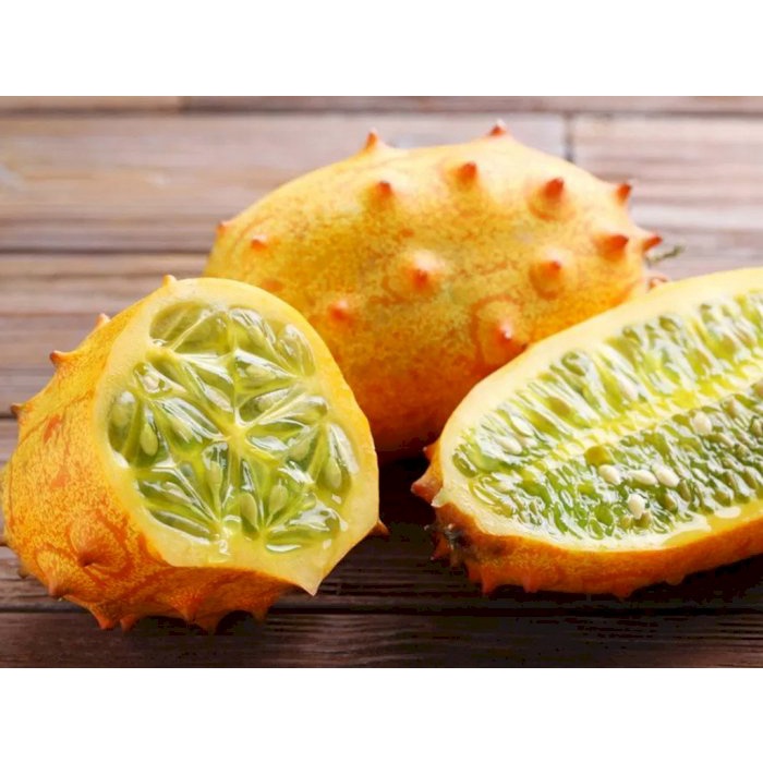 Benih Bibit Biji - Buah Kiwano Horned Melon (Timun / Melon Tanduk Berduri) Seeds